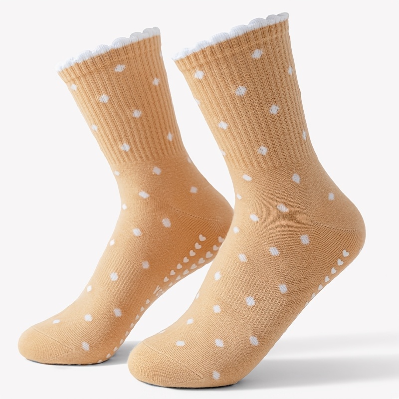 Women's brown yoga socks, whit - огляд і ціна Medias Para Pilates Y Yoga